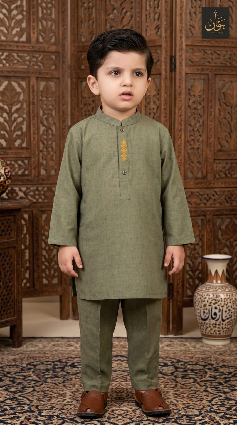 Saffron Joy Kurta model